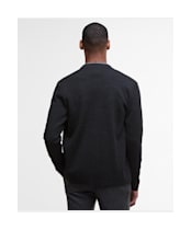 Men's Barbour Croscombe Knitted Zip Through Cardigan - Charcoal Marl