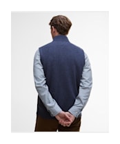 Men's Barbour Shoveler Knitted Gilet - Navy