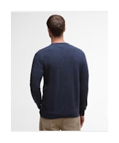 Men's Barbour Waterbury Crew Neck Sweater - Navy