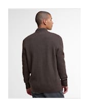Men's Barbour Stonesand Funnel Neck Knitted Jumper - Dark Oak