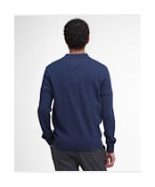 Men's Barbour Hutherston Knitted Polo Shirt - Navy Marl