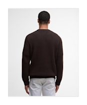 Men's Barbour Cleveland Crew Neck Sweater - Dark Oak