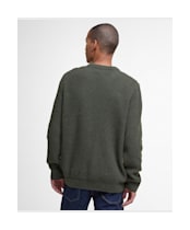 Men's Barbour Cleveland Crew Neck Sweater - Duffle Green