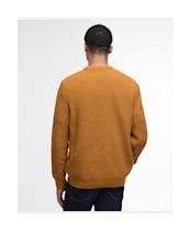 Men's Barbour Cleveland Crew Neck Sweater - Copper