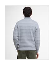 Men's Barbour Dartfield Half Zip Knitted Jumper - Light Grey
