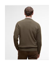 Men's Barbour Kelson Crew Neck Sweater - Olive