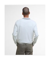 Men's Barbour Rocton Knitted Polo Shirt - Mist