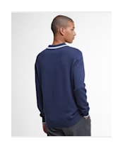 Men's Barbour Rocton Knitted Polo Shirt - Navy