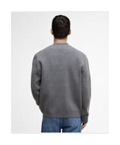 Men's Barbour International Letterman Knitted Bomber - Anthracite