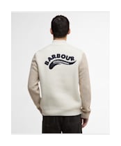 Men's Barbour International Hutchy Half Zip Sweater - Whisper White