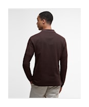 Men’s Barbour L/S Sports Polo Shirt - Dark Oak