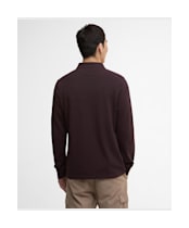 Men's Barbour International Long Sleeve Polo Shirt - Java Red