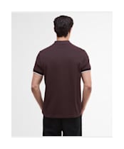 Men's Barbour International Buxton Polo Shirt - Java Red