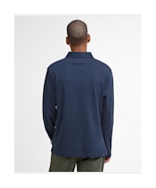 Men's Barbour Premium Corpatch Tailored Long Sleeve Polo Shirt - Navy