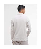Men's Barbour Farmwell Tailored Long Sleeve Polo Shirt - Washed Stone