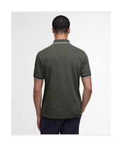 Men's Barbour Fielding Tailored Polo Shirt - Olive