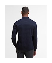 Men's Barbour Waketown Tailored Long Sleeve Polo Shirt - Dark Navy