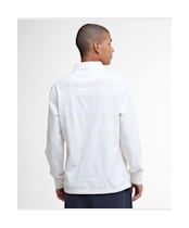 Men's Barbour Waketown Tailored Long Sleeve Polo Shirt - Whisper White