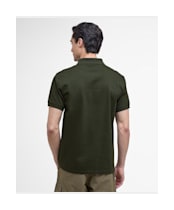 Men's Barbour International Alfred Jacquard Stripe Polo Shirt - Sage