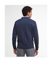 Men's Barbour Prep Logo Crew Sweater - Navy / Pink