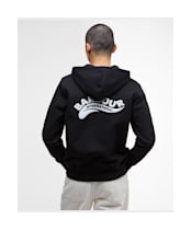 Men's Barbour International Donnington Hoodie - Black