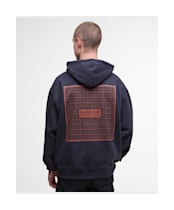 Men's Barbour International Lever Graphic Hoodie - Dark Navy