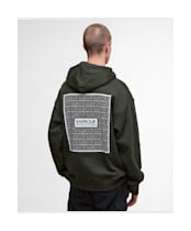 Men's Barbour International Lever Graphic Hoodie - Sage