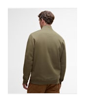 Men's Barbour Haddon Half Zip Sweatshirt - Olive