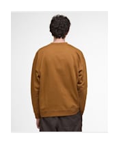 Men's Barbour Leazes Crew Neck Sweatshirt - Bronze