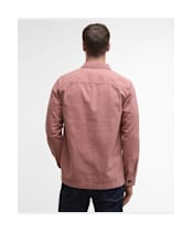 Men's Barbour Washed Overshirt - Earth Pink