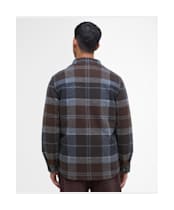 Men's Barbour Chapter Tailored Check Overshirt - Midnight Oak Tartan