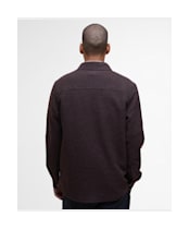 Men's Barbour Marlow Tailored Wool Blend Overshirt - Dark Oak