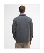 Men's Barbour Marlow Tailored Wool Blend Overshirt - Dark Grey Marl