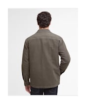 Men's Barbour Regular Moleskin Overshirt - Dark Olive