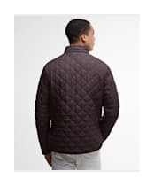 Men's Barbour Lowerdale Quilted Jacket - Black Oak / Classic Tartan