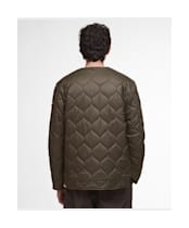 Men's Barbour Re-Engineered Utility Liddesdale Quilted Jacket - Dark Olive