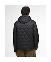 Men's Barbour Re-Engineered Hooded Spey Quilted Jacket - Black