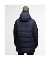 Men's Barbour Hooded Bedale Puffer Jacket - Dark Navy