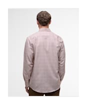 Men’s Barbour Henderson Thermo Weave Shirt - Fired Brick