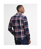 Men's Barbour Folley Tailored Shirt - Navy / Red