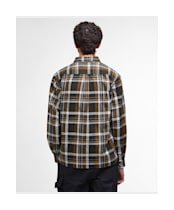 Men's Barbour Hanley Relaxed Checked Shirt - Olive