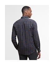 Men's Barbour Sault Tailored Tartan Shirt - Midnight Oak Tartan