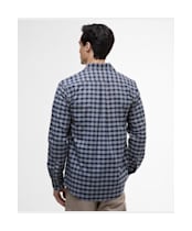 Men's Barbour International Hawks Check Oxford Shirt - Navy