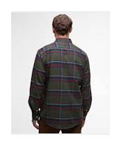 Men's Barbour Dogwood Regular Checked Shirt - Olive