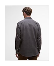 Men's Barbour Tamish Regular Herringbone Shirt - Grey Marl
