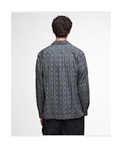 Men's Barbour Alston Relaxed Jacquard Shirt - Navy