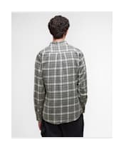 Men's Barbour Mosswood Tailored Checked Shirt - Grey Marl