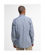 Men's Barbour Elmfield Jacquard Tailored Shirt - Navy