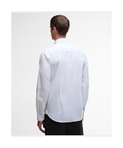 Men's Barbour Throckley Pin Point Oxford Tailored Shirt - White