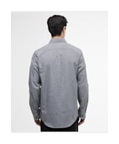 Men's Barbour International Watson Houndstooth Shirt - Black